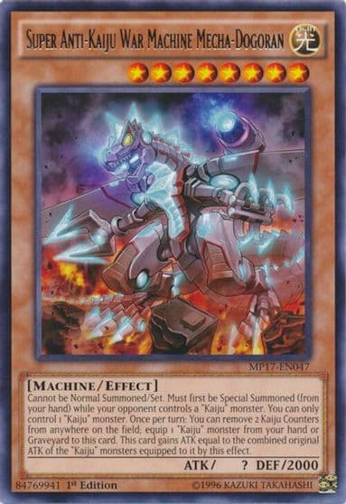 Super Anti Kaiju War Machine Mecha Dogoran 2017 Mega-Tins Mega Pack Yu-Gi-Oh! card
