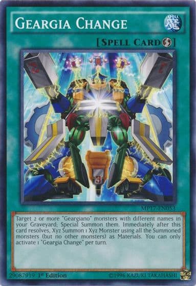 Geargia Change 2017 Mega-Tins Mega Pack Yu-Gi-Oh! card