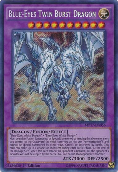 Blue Eyes Twin Burst Dragon 2017 Mega-Tins Mega Pack Yu-Gi-Oh! card