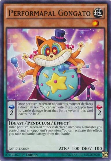 Performapal Gongato 2017 Mega-Tins Mega Pack Yu-Gi-Oh! card