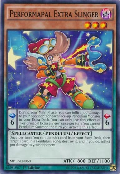 Performapal Extra Slinger 2017 Mega-Tins Mega Pack Yu-Gi-Oh! card