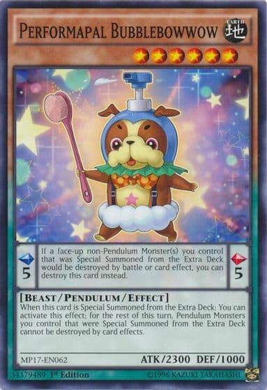 Performapal Bubblebowwow 2017 Mega-Tins Mega Pack Yu-Gi-Oh! card