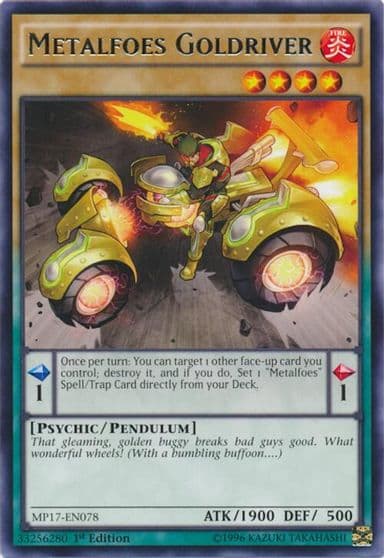 Metalfoes Goldriver 2017 Mega-Tins Mega Pack Yu-Gi-Oh! card