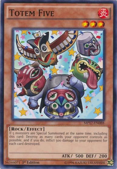 Totem Five 2017 Mega-Tins Mega Pack Yu-Gi-Oh! card