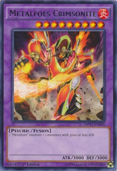 Metalfoes Crimsonite 2017 Mega-Tins Mega Pack Yu-Gi-Oh! card