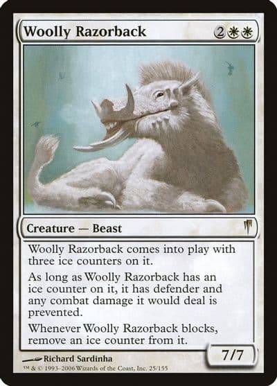 Woolly Razorback Coldsnap Magic card
