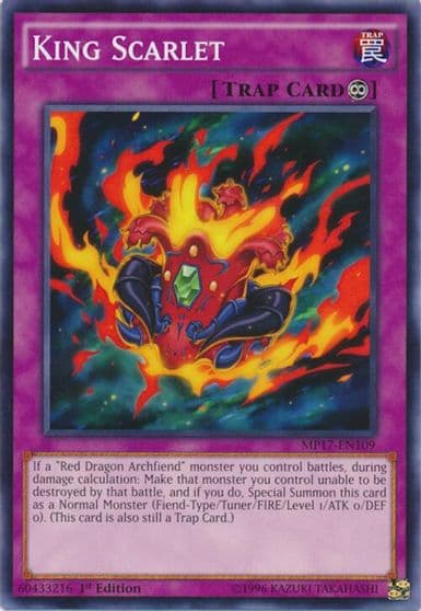 King Scarlet 2017 Mega-Tins Mega Pack Yu-Gi-Oh! card