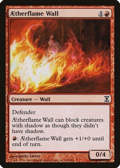 Aetherflame Wall Time Spiral Magic card
