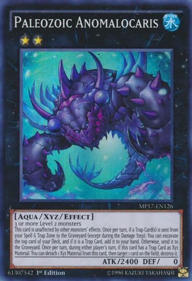 Paleozoic Anomalocaris 2017 Mega-Tins Mega Pack Yu-Gi-Oh! card