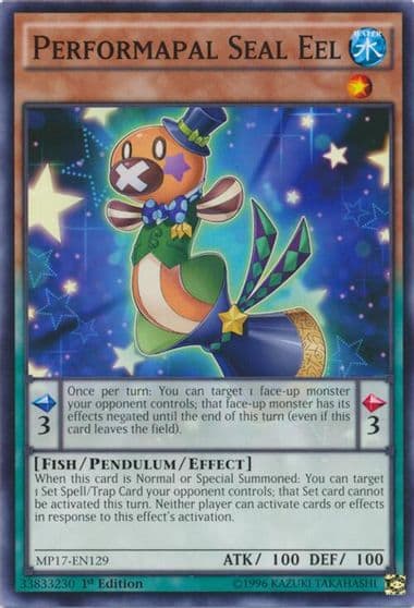 Performapal Seal Eel 2017 Mega-Tins Mega Pack Yu-Gi-Oh! card