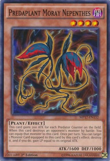 Predaplant Moray Nepenthes 2017 Mega-Tins Mega Pack Yu-Gi-Oh! card