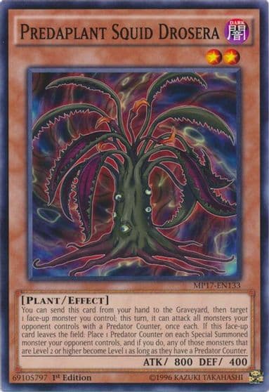 Predaplant Squid Drosera 2017 Mega-Tins Mega Pack Yu-Gi-Oh! card