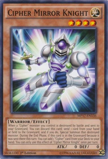 Cipher Mirror Knight 2017 Mega-Tins Mega Pack Yu-Gi-Oh! card