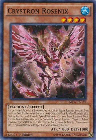 Crystron Rosenix 2017 Mega-Tins Mega Pack Yu-Gi-Oh! card