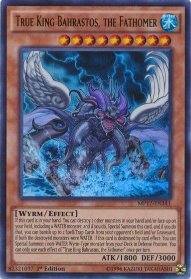 True King Bahrastos the Fathomer 2017 Mega-Tins Mega Pack Yu-Gi-Oh! card