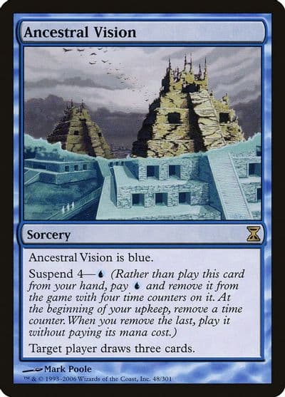 Ancestral Vision Time Spiral Magic card