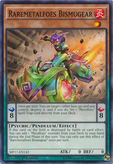 Raremetalfoes Bismugear 2017 Mega-Tins Mega Pack Yu-Gi-Oh! card