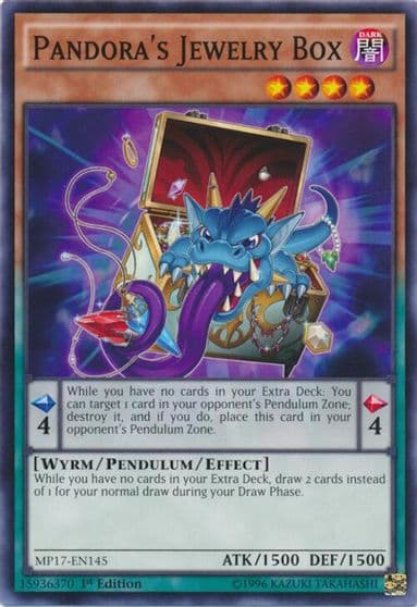 Pandoras Jewelry Box 2017 Mega-Tins Mega Pack Yu-Gi-Oh! card