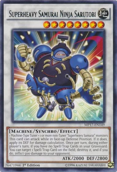 Superheavy Samurai Ninja Sarutobi 2017 Mega-Tins Mega Pack Yu-Gi-Oh! card