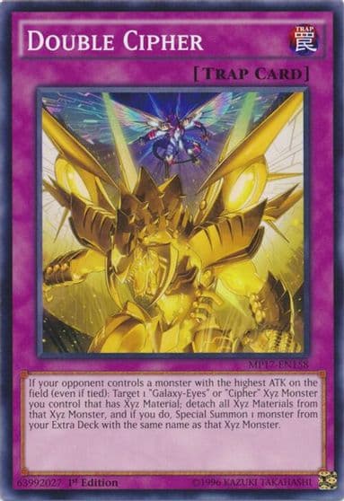 Double Cipher 2017 Mega-Tins Mega Pack Yu-Gi-Oh! card