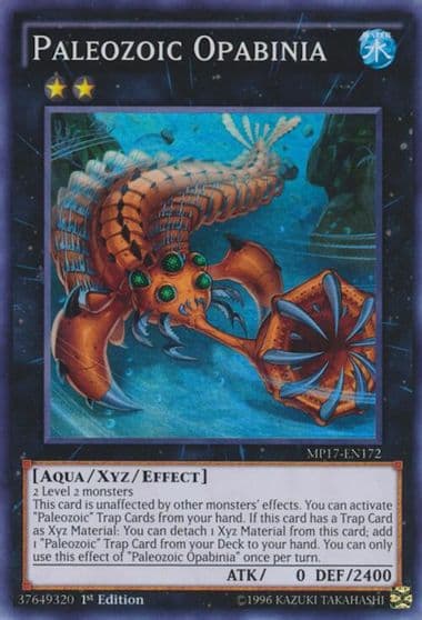 Paleozoic Opabinia 2017 Mega-Tins Mega Pack Yu-Gi-Oh! card