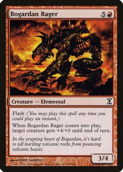 Bogardan Rager Time Spiral Magic card
