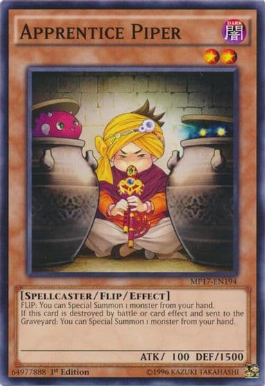 Apprentice Piper 2017 Mega-Tins Mega Pack Yu-Gi-Oh! card