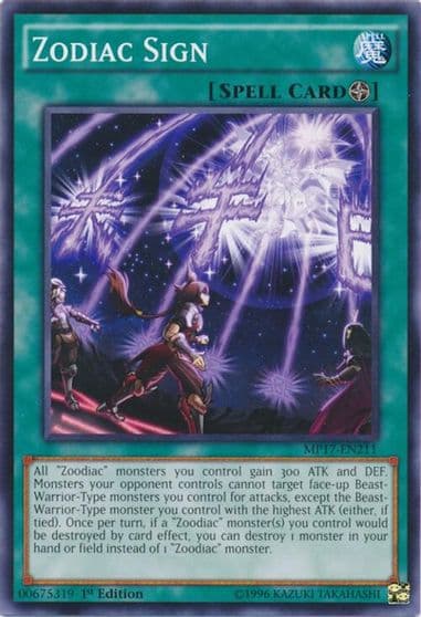 Zodiac Sign 2017 Mega-Tins Mega Pack Yu-Gi-Oh! card