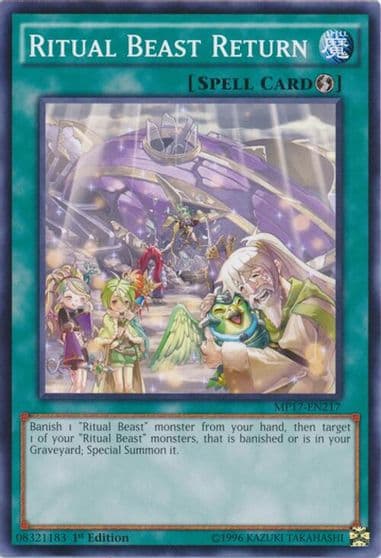 Ritual Beast Return 2017 Mega-Tins Mega Pack Yu-Gi-Oh! card