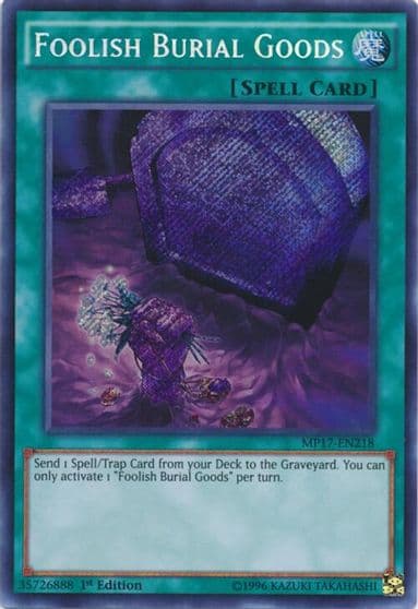 Foolish Burial Goods 2017 Mega-Tins Mega Pack Yu-Gi-Oh! card