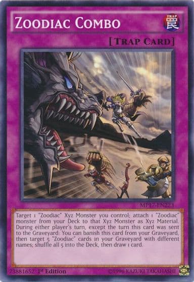 Zoodiac Combo 2017 Mega-Tins Mega Pack Yu-Gi-Oh! card
