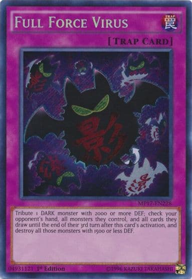 Full Force Virus 2017 Mega-Tins Mega Pack Yu-Gi-Oh! card