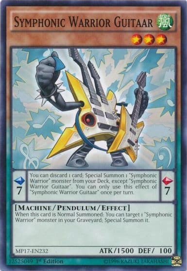 Symphonic Warrior Guitaar 2017 Mega-Tins Mega Pack Yu-Gi-Oh! card