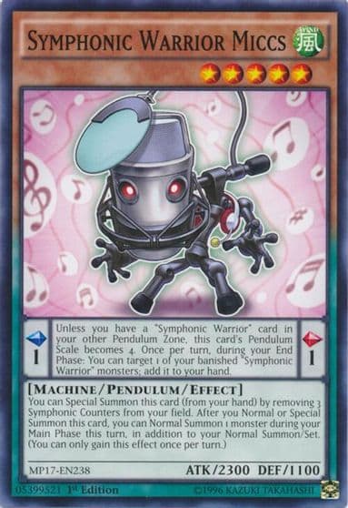 Symphonic Warrior Miccs 2017 Mega-Tins Mega Pack Yu-Gi-Oh! card