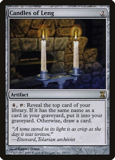 Candles of Leng Time Spiral Magic card