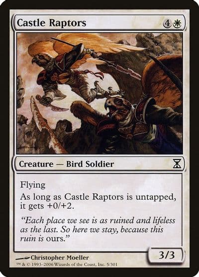 Castle Raptors Time Spiral Magic card