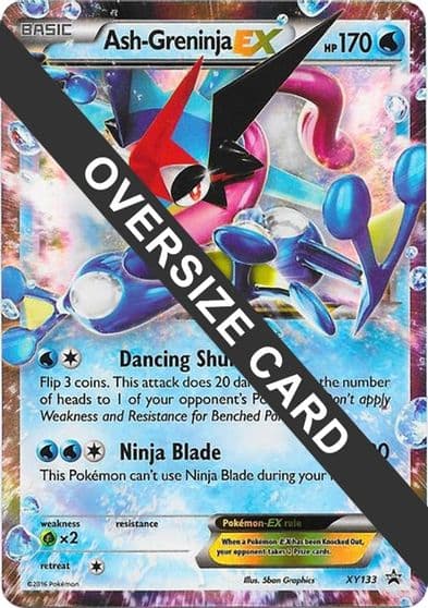 Ash-Greninja EX - XY133 (XY Black Star Promos) Jumbo Cards Pokemon card