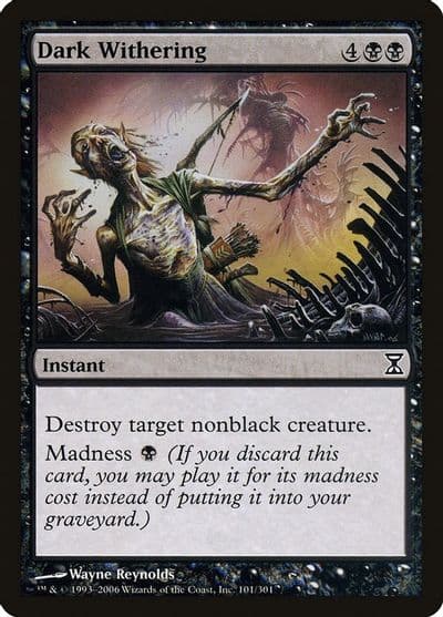 Dark Withering Time Spiral Magic card