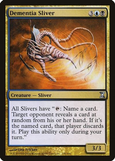 Dementia Sliver Time Spiral Magic card
