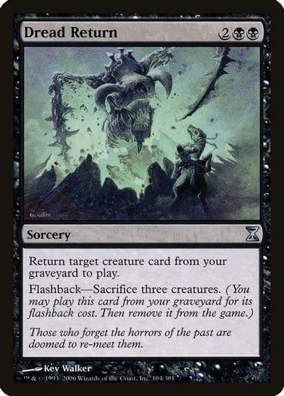 Dread Return Time Spiral Magic card