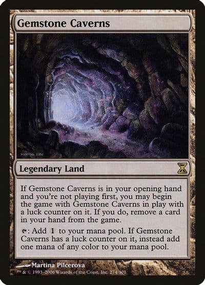 Gemstone Caverns Time Spiral Magic card