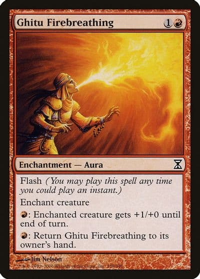 Ghitu Firebreathing Time Spiral Magic card