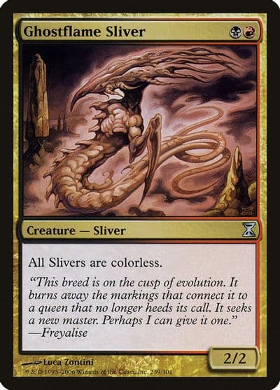 Ghostflame Sliver Time Spiral Magic card