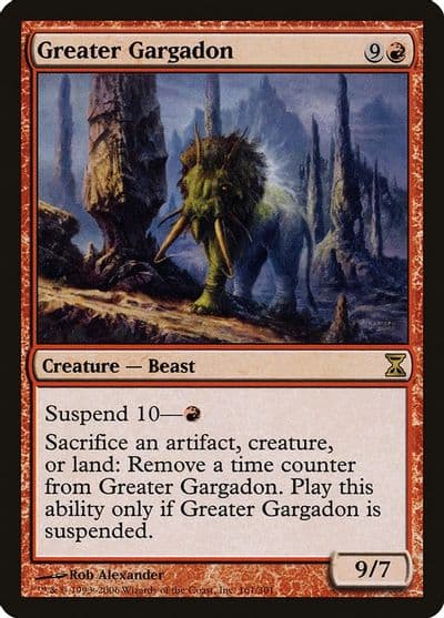 Greater Gargadon Time Spiral Magic card