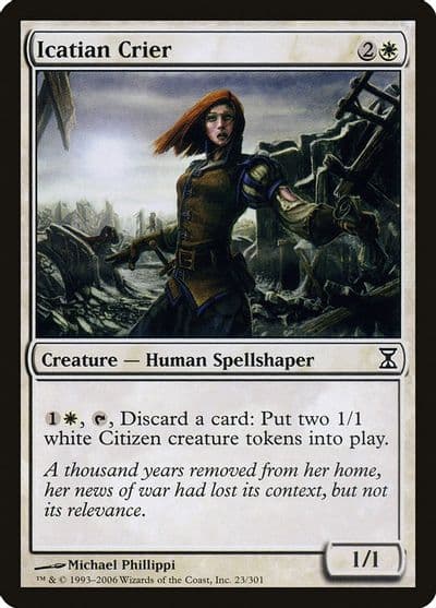 Icatian Crier Time Spiral Magic card