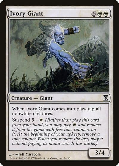 Ivory Giant Time Spiral Magic card