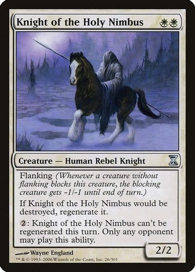 Knight of the Holy Nimbus Time Spiral Magic card