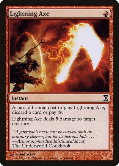 Lightning Axe Time Spiral Magic card