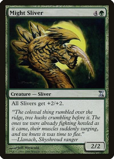 Might Sliver Time Spiral Magic card