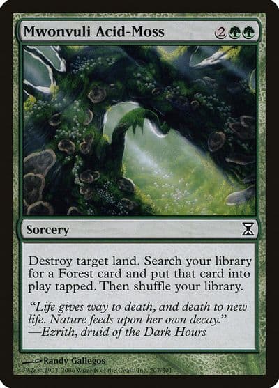 Mwonvuli Acid Moss Time Spiral Magic card